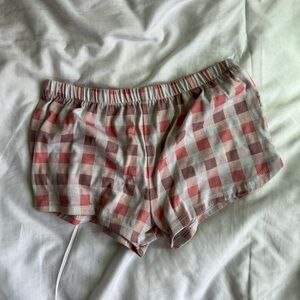 Carter's Pink and Gray Plaid Kids Shorts